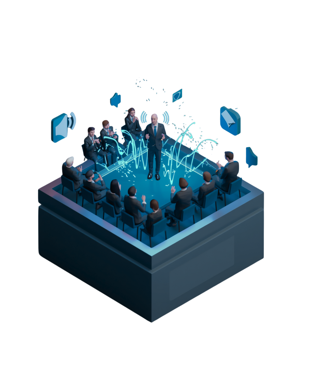 Experiência do público e palestrante em evento corporativo - Levium Eventos