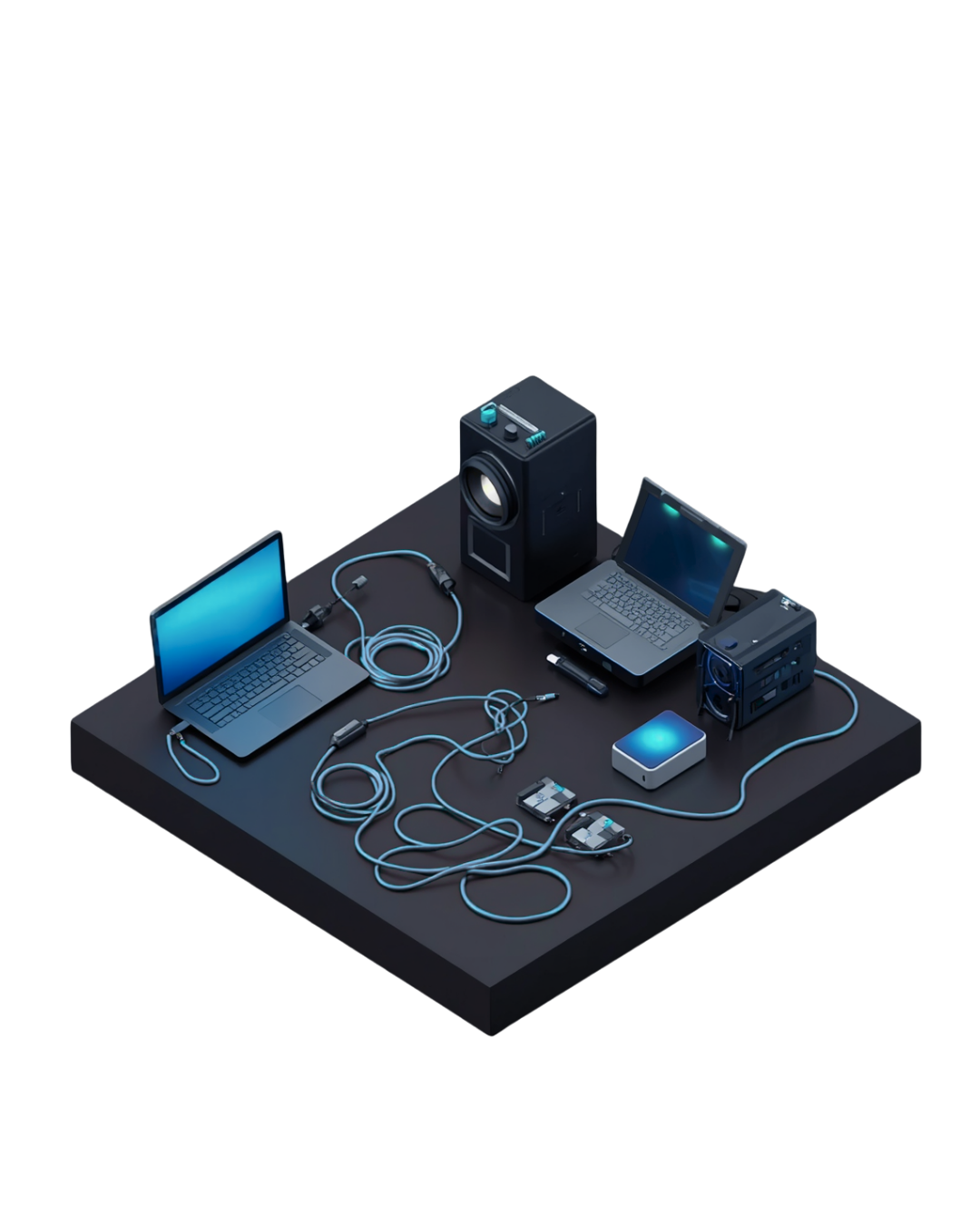 Equipamentos audiovisuais para testes completos antes do evento - Levium Eventos